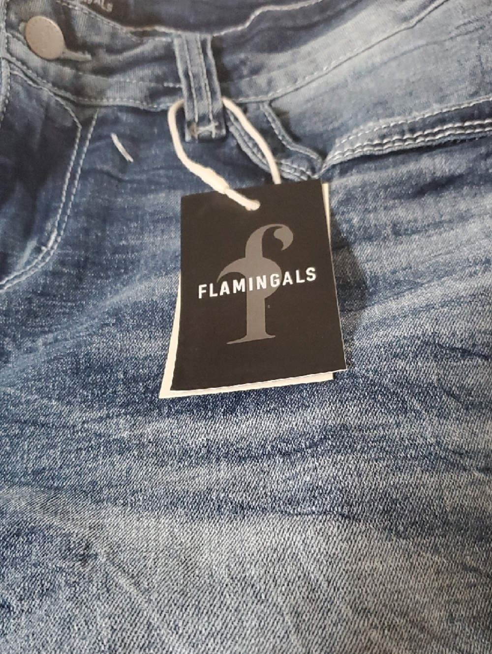 Straight Fit Women's Denim Jeans in Faded Blue - Picture 2 of 3